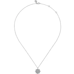 Best Gabriel & Co. 18K White Gold Diamond Necklace