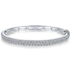 Hot Gabriel & Co. 14K White Gold Diamond Pave Bangle