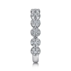 Outlet Gabriel & Co. 14K White Gold Diamond Pave Cluster Ring