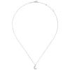 Online Gabriel & Co. 14K White Gold Diamond Pave Crescent Moon Pendant Necklace