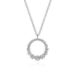 Online Gabriel & Co. 14K White Gold Diamond Pendant Necklace