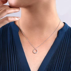 Online Gabriel & Co. 14K White Gold Diamond Pendant Necklace