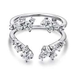 Discount Gabriel & Co. 14K White Gold Diamond Ring Enhancer - 0.95 ct