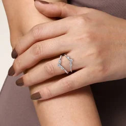 Clearance Gabriel & Co. 14K White Gold Diamond Ring Enhancer - 0.5 ct