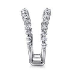 Clearance Gabriel & Co. 14K White Gold Diamond Ring Enhancer - 0.9 ct
