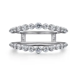 Clearance Gabriel & Co. 14K White Gold Diamond Ring Enhancer - 0.9 ct
