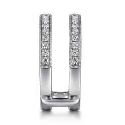 Hot Gabriel & Co. 14K White Gold Diamond Ring Enhancer - 0.5 ct