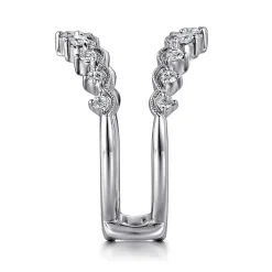 Clearance Gabriel & Co. 14K White Gold Diamond Ring Enhancer - 0.43 ct