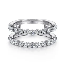 Best Gabriel & Co. 14K White Gold Diamond Ring Enhancer - 0.9 ct