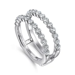 Best Gabriel & Co. 14K White Gold Diamond Ring Enhancer - 0.9 ct