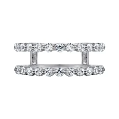 Best Gabriel & Co. 14K White Gold Diamond Ring Enhancer - 0.9 ct