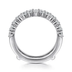Best Gabriel & Co. 14K White Gold Diamond Ring Enhancer - 0.9 ct