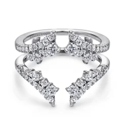 Hot Gabriel & Co. 14K White Gold Diamond Ring Enhancer - 0.75 ct