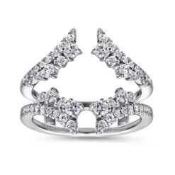 Hot Gabriel & Co. 14K White Gold Diamond Ring Enhancer - 0.75 ct