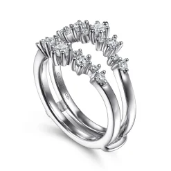 Gabriel & Co. 14K White Gold Diamond Ring Enhancer - 0.5 ct