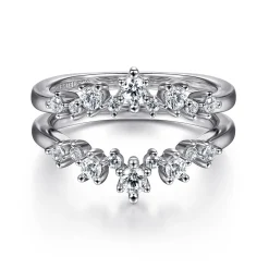Gabriel & Co. 14K White Gold Diamond Ring Enhancer - 0.5 ct