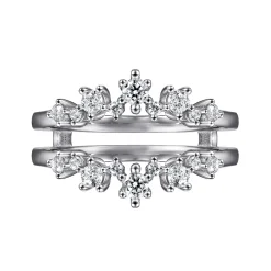 Gabriel & Co. 14K White Gold Diamond Ring Enhancer - 0.5 ct