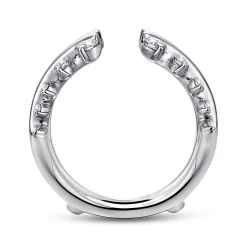 New Gabriel & Co. 14K White Gold Diamond Ring Enhancer - 0.8 ct