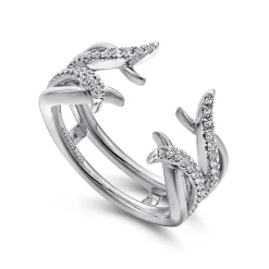 Outlet Gabriel & Co. 14K White Gold Diamond Ring Enhancer - 0.3 ct