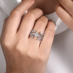 Outlet Gabriel & Co. 14K White Gold Diamond Ring Enhancer - 0.3 ct