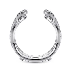 Sale Gabriel & Co. 14K White Gold Diamond Ring Enhancer - 0.55 ct