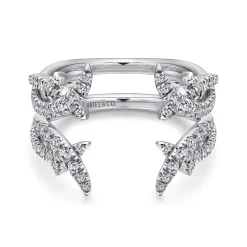 Sale Gabriel & Co. 14K White Gold Diamond Ring Enhancer - 0.55 ct