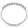 Outlet Gabriel & Co. 14K White Gold Diamond Sapphire Bangle