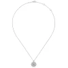 Clearance Gabriel & Co. 14K White Gold Diamond Snowflake Pendant Necklace