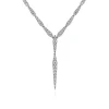 Clearance Gabriel & Co. 18K White Gold Diamond Spear Y Necklace