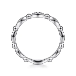 Clearance Gabriel & Co. 14K White Gold Diamond Stackable Ring-Bujukan