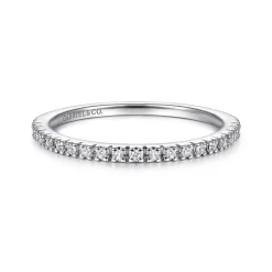 Hot Gabriel & Co. 14K White Gold Diamond Stackable Ring
