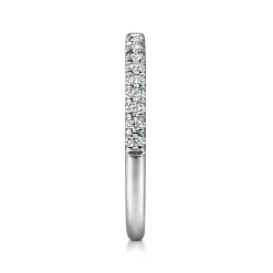 Sale Gabriel & Co. 14K White Gold Diamond Stackable Ring