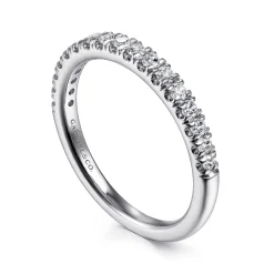 Gabriel & Co. 14K White Gold Diamond Stackable Band