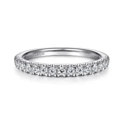 Gabriel & Co. 14K White Gold Diamond Stackable Band