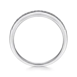 Best Gabriel & Co. 14K White Gold Diamond Stackable Ring