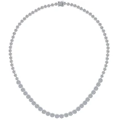 Outlet Gabriel & Co. 14K White Gold Diamond Station Necklace