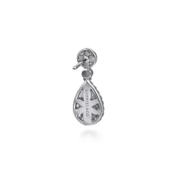 Online Gabriel & Co. 14K White Gold Diamond Stud Drop Earrings