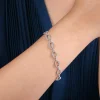 New Gabriel & Co. 14K White Gold Diamond Tennis Bracelet