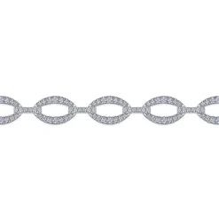New Gabriel & Co. 14K White Gold Diamond Tennis Bracelet