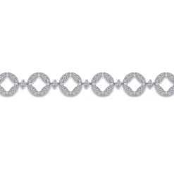 New Gabriel & Co. 14K White Gold Diamond Tennis Bracelet