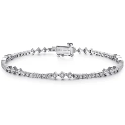 Outlet Gabriel & Co. 14K White Gold Diamond Tennis Bracelet