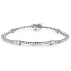 Discount Gabriel & Co. 14K White Gold Diamond Tennis Bracelet