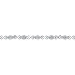 Hot Gabriel & Co. 14K White Gold Diamond Tennis Bracelet