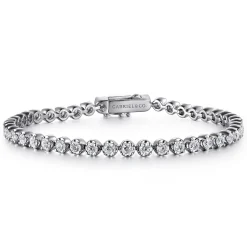 New Gabriel & Co. 14K White Gold Diamond Tennis Bracelet