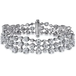 New Gabriel & Co. 18K White Gold Diamond Tennis Bracelet