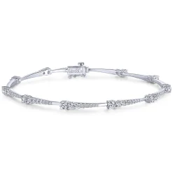 Outlet Gabriel & Co. 14K White Gold Diamond Tennis Bracelet