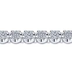 Gabriel & Co. 14K White Gold Diamond Tennis Bracelet