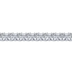 New Gabriel & Co. 14K White Gold Diamond Tennis Bracelet