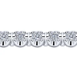 Hot Gabriel & Co. 14K White Gold Diamond Tennis Bracelet