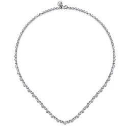 Hot Gabriel & Co. 14K White Gold Diamond Tennis Necklace